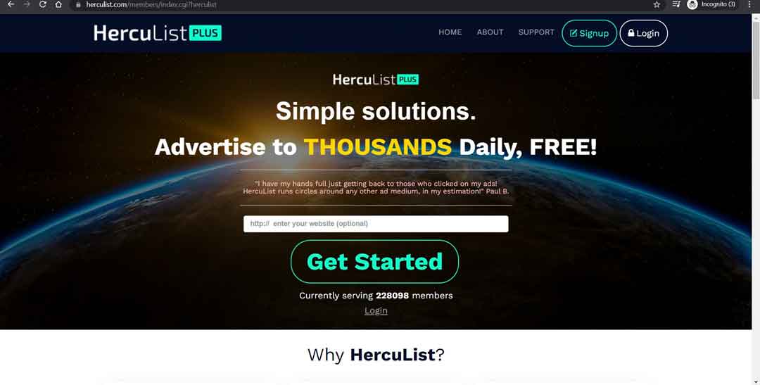 Get more clicks on EntireWeb with herculist.com