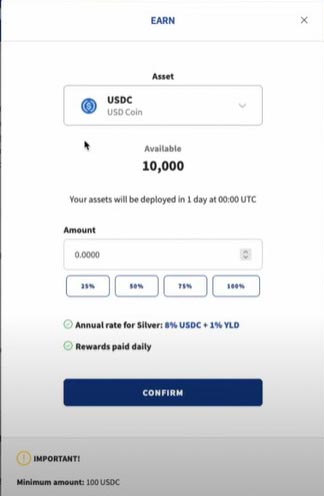 How to Earn with USDC at Yield App?