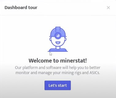 How to sign up at minerstat for mine Ethereum.