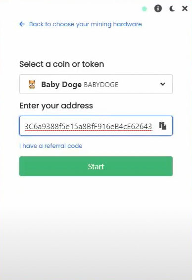 Start mining baby Dogecoin.
