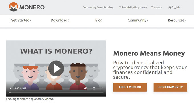 The Monero XMR coin for mining with a mobile phone.