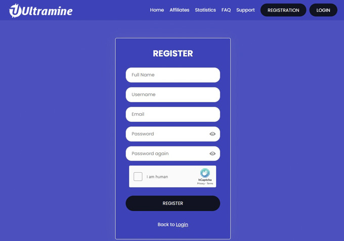 How to register at Ultramine for mine BNB or Binance?