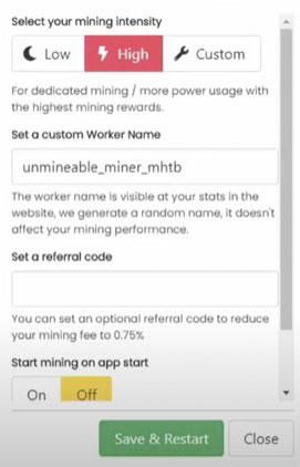 Change your miner setting to mining Theta Token.