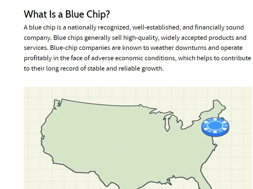 What is a Blue chip?