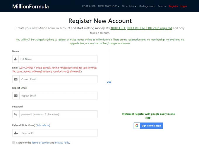 How to register and login