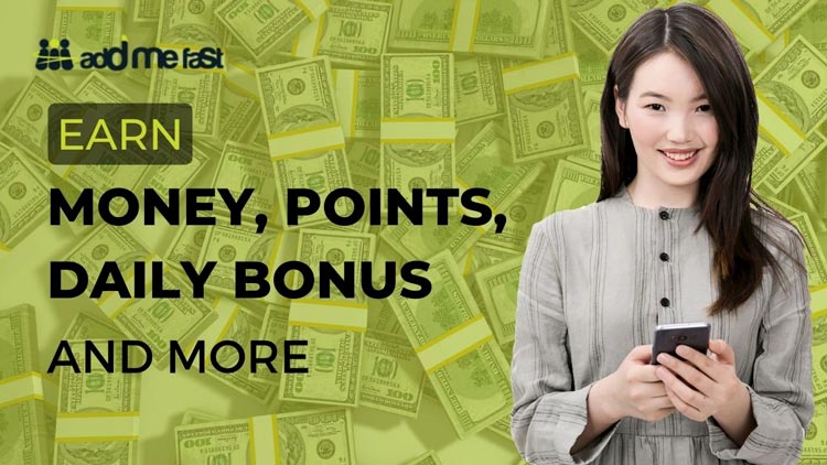 Addmefast reviews | earn money, earn points, earn a daily bonus, and more.