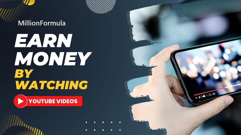 Millionformula Earn money by watching YouTube videos