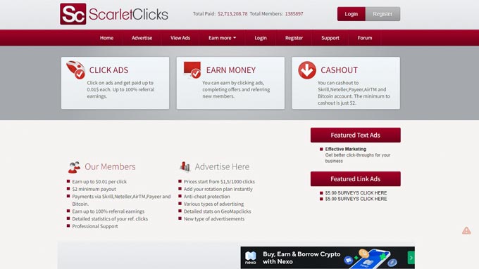 ScarletClicks Review | Best Paid Video Viewing Websites