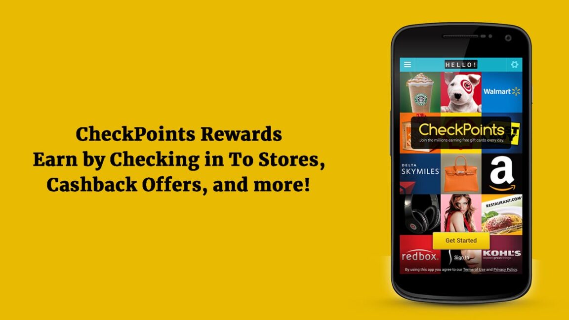 CheckPoints Rewards Earn by Checking in To Stores, Cashback Offers, and 3 more!