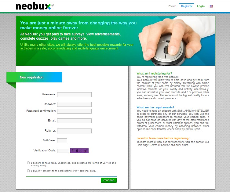 How to Sign Up for NeoBux?