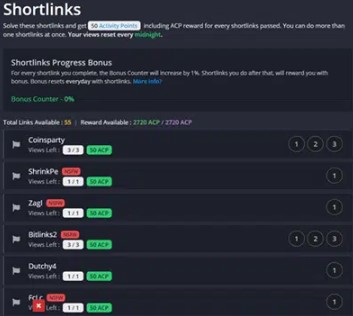 1. Earn Cryptocurrency Clicking Short links from FireFaucet.