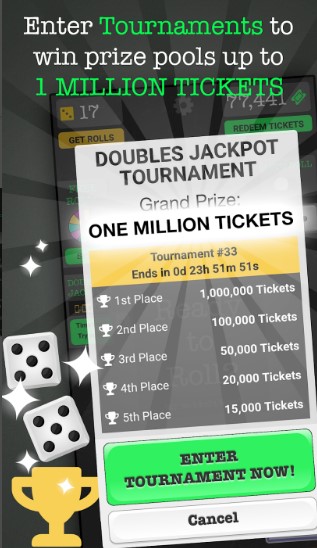 2. Make money by joining a tournament from VeryDice App.