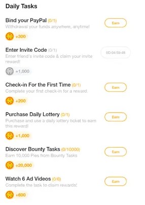3. Make money through Daily tasks From News Pie Earning App.