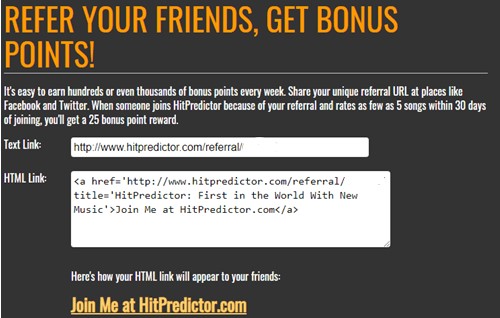 3. Make money in Referral Program from HitPredictor.