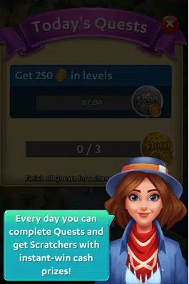 5. Make money through Quests From Match to Win.