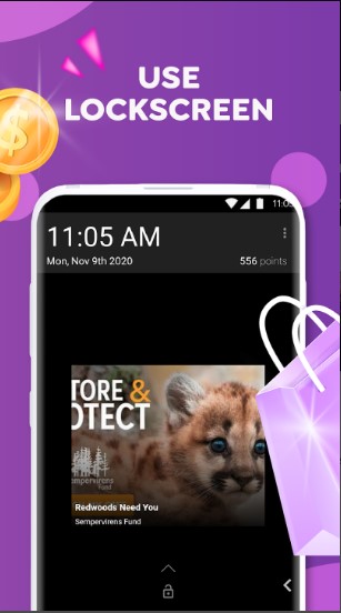 1. Make money by Lock screen ads from S'more app.