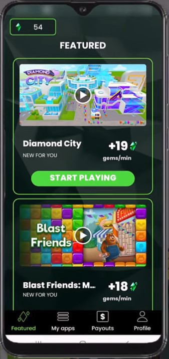 1. Make money by playing the featured games from Cash Giraffe app.?