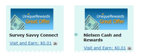 2. Make money by completing offers from Unique Rewards.