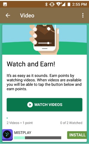 3. Make money by watching videos from S'more app.