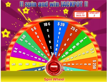 5. Make Money by Spin the Wheel Contests from Inbox Pays.