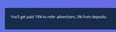 3. Make money by using the Referral program from ArgonClick.