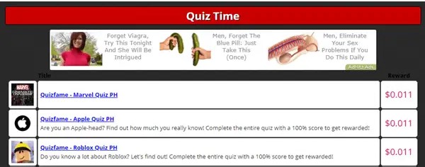3. Make Money by Answering Quizzes from Twickerz.