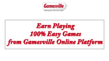 Earn Playing 100% Easy Games from Gamesville Online Platform