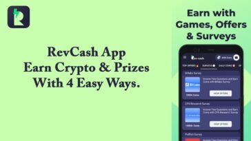 RevCash App – Earn Crypto & Prizes With 4 Easy Ways