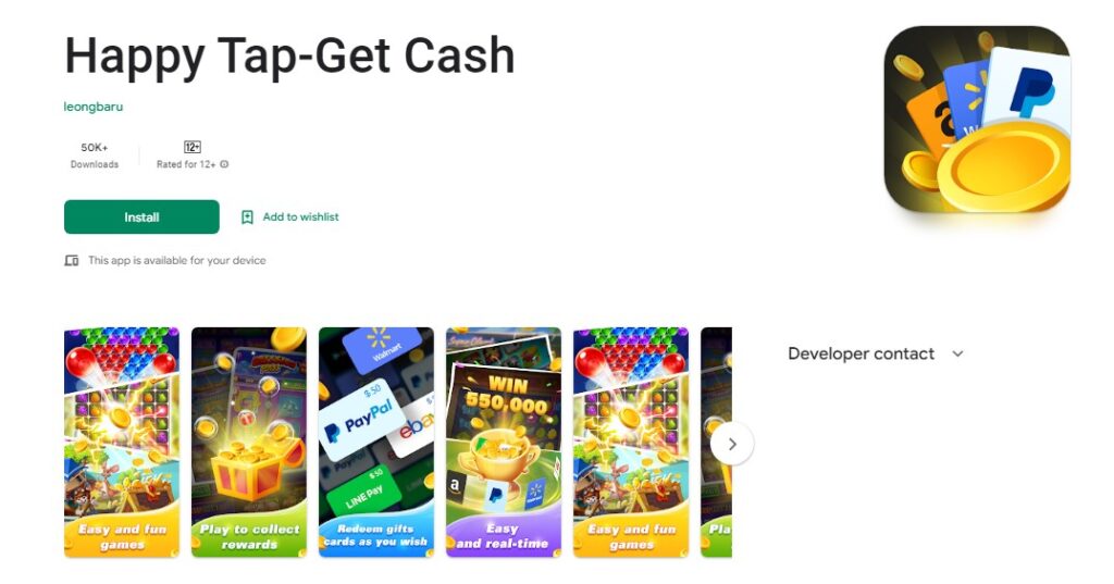 What is Happy Tap-Get Cash?