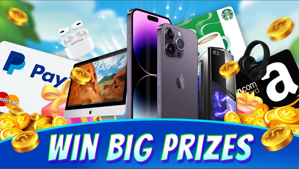 Win Big Prizes from Golden Lucky Dice.