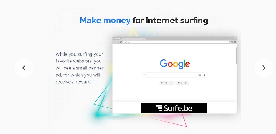 2. Make Money by Browser Extension from Surfe be.