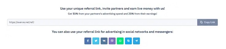 Make Money by Referral Program From Everve.