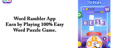Word Rambler App – Earn by Playing 100% Easy Word Puzzle Game