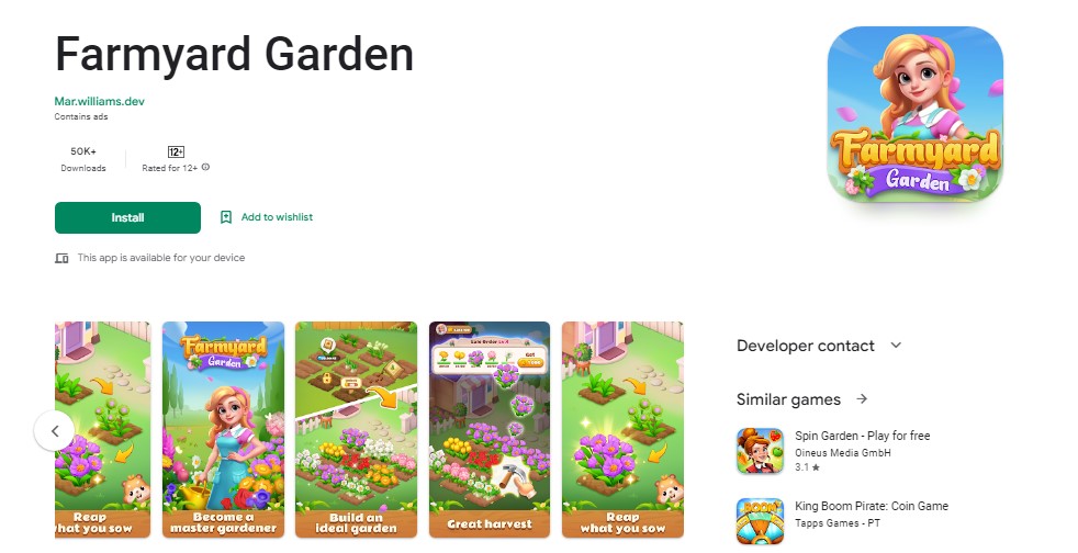 What is Farmyard Garden App?