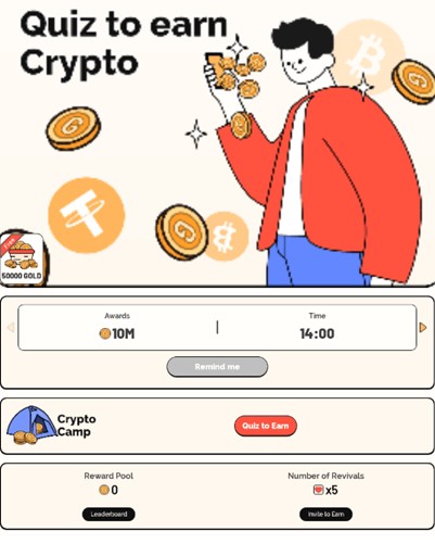 1. Make money by answering quizzes From Witcoin.