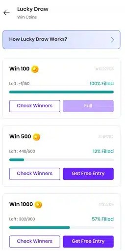 4. Make money by Lucky Draw from mGamer app.