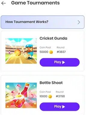 5. Make money by Game Tournaments from mGamer app.