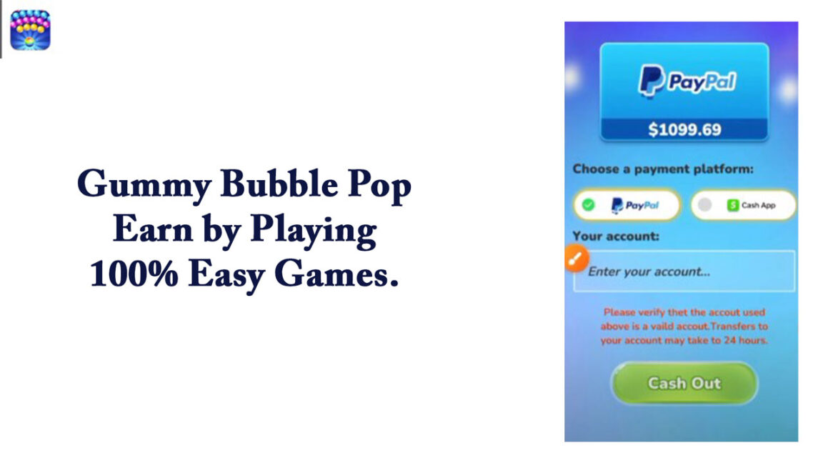 Gummy Bubble Pop – Earn by Playing 100% Easy Games