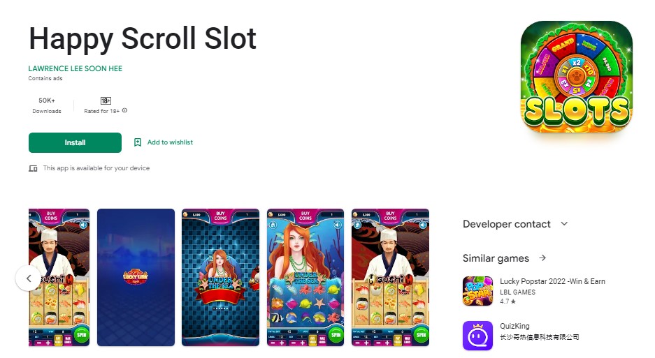 What is Happy Scroll Slot?