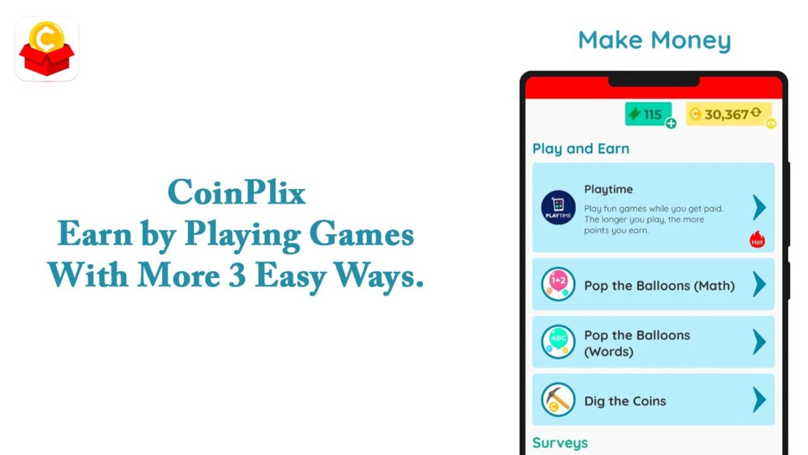 CoinPlix - Earn by Playing Games With More 3 Easy Ways