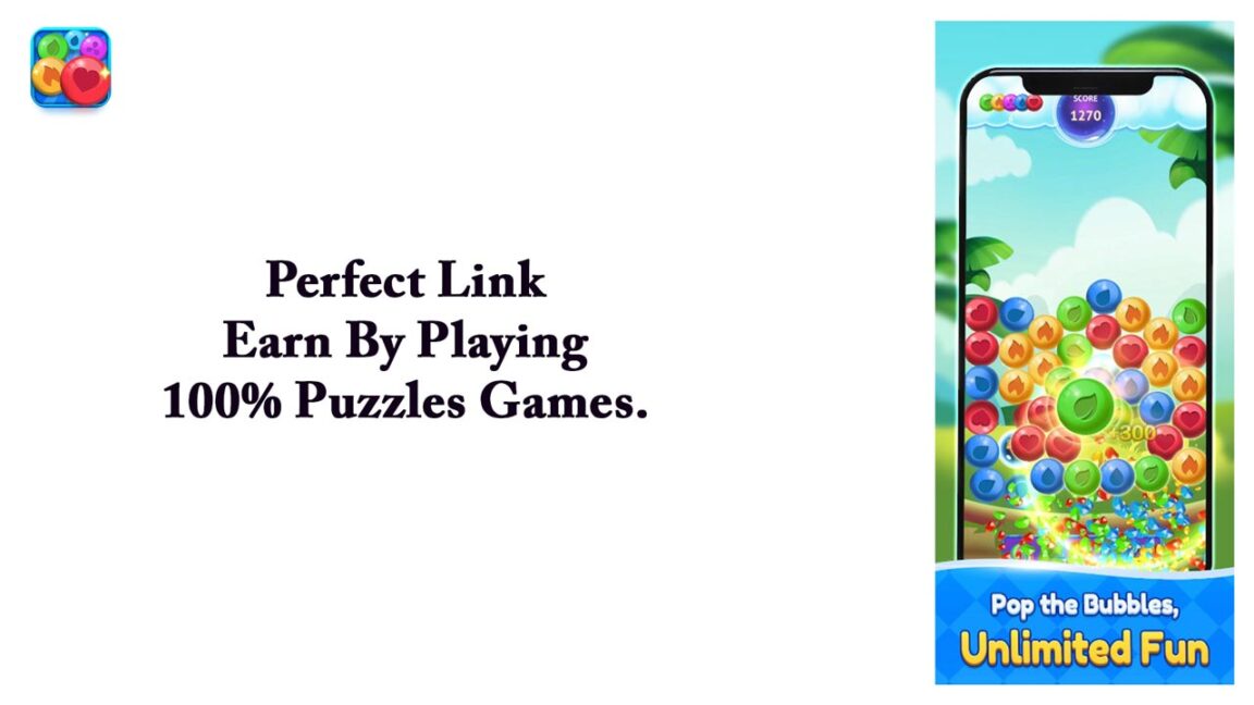 Perfect Link – Earn By Playing 100% Puzzles Games