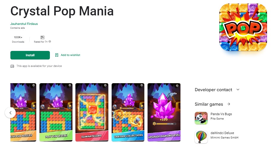 What is Crystal Pop Mania?