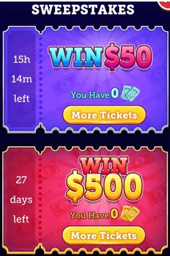 Make money by Sweepstakes From Island of Word mobile game.