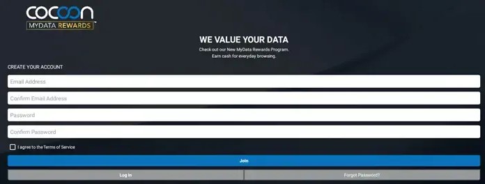 How to join cocoon mydata rewards?