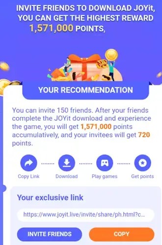 4. Make Money in the Referral Program from JOYit App.