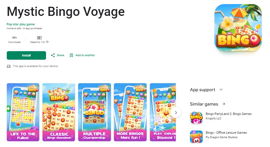 What is Mystic Bingo Voyage?