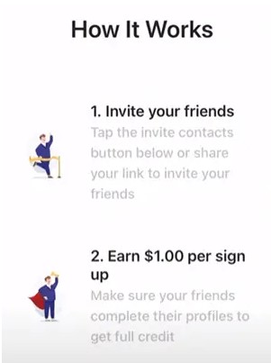 3. Make money by Referral Program From Cashew App.