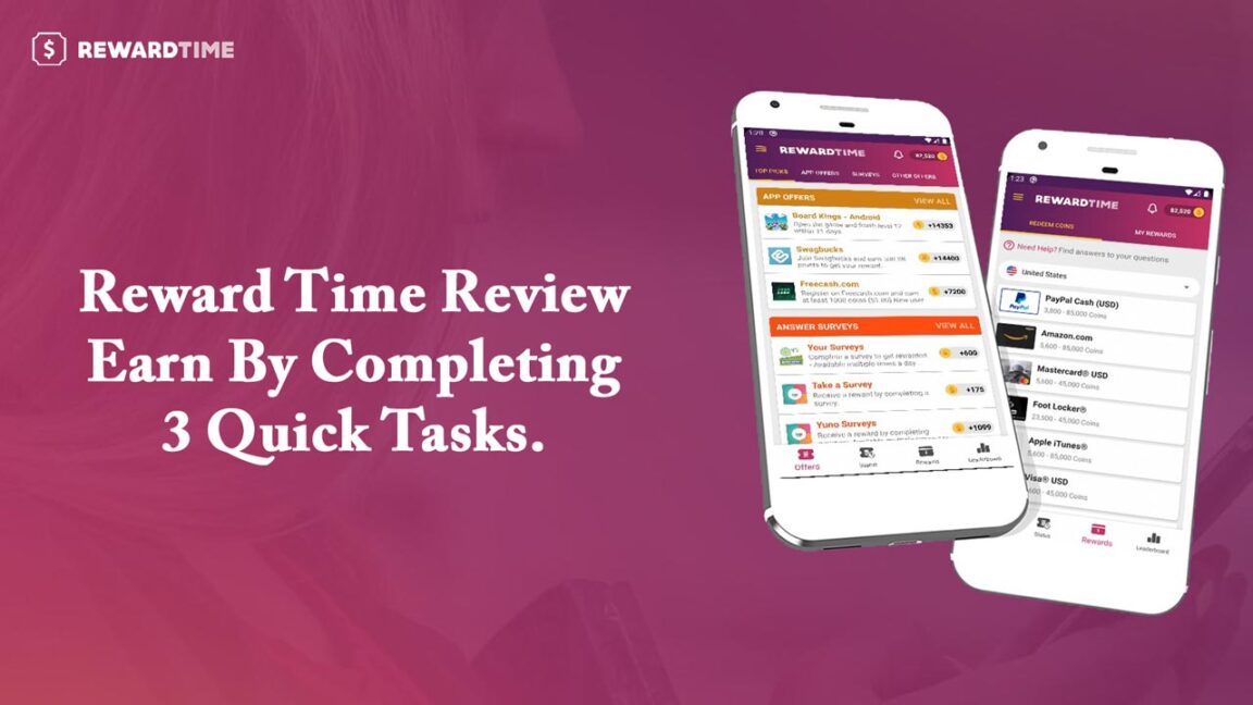 Reward Time Review – Earn By Completing 3 Quick Tasks