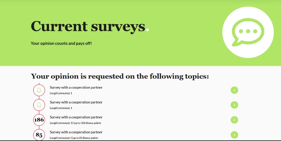 1. Make money with Paid Surveys.