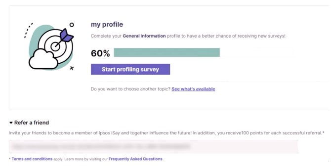 4. Make money by Refer your Friends From Ipsos iSay.